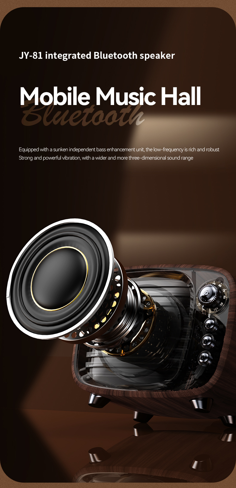JY-81 Retro TV Bluetooth Speaker